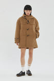 WOOL BLEND OVERSIZE DUFFLE COAT