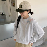 Bander ribbon embroidery sweatshirt