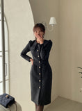 Duel Glitter Pocket Tweed One Piece