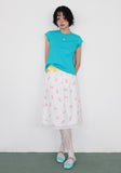 BLOOM LAYERED MIDI SKIRT