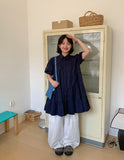 Mittens Tiered Shirt Short Sleeve One Piece