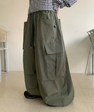 [unisex] Comedy banding string parachute cargo pants