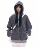 Jack pigment stripe zip-up hoodie