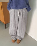 Soto Knit Quilting Cable Pants