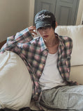 Cross-check seersucker shirt