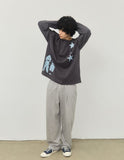 STAR 3 Henley Neck Long Sleeve T-Shirt