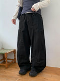 Horik Side Cut Wide Cotton Pants
