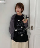 Stelline Star Color Matching Raglan Long Sleeve Tee