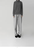 [Premium] Raccoon Turtleneck Knit