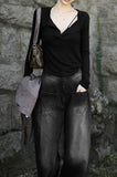Slit Tencel Long Sleeve