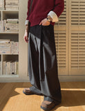 Rukia Deep Tuck Wide Slacks