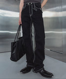 [LANARCH] Edged Stitch Bootcut Denim
