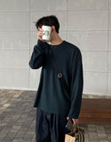 Blue Green In-Out Knit Tee