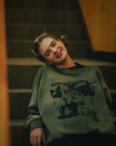 Run Picture Dyeing Sweatshirt