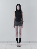 [mnem] Napoleon Detail Shorts