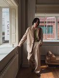 Comfort two-tuck wide slacks