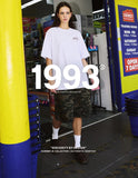 Double Knee Carpenter Washing Camo Bermuda Pants