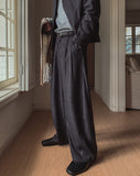 Sein Pintuck Wide Slacks