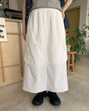 Yanta nylon banding cargo long skirt