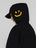 Side Hood Drawing Smile Hoodie