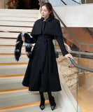 Riffel Cape Flare Long Coat