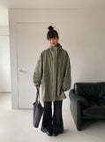 Reget Hood Long Bomber Jacket