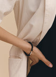 BR(W) Ball Black Onyx Bead Bracelet