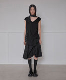 Layered Dot Scarf T-Shirt
