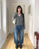 Kaniz Washed Wide Denim Pants