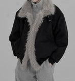 Lekki Fur Suede Mustang Quilted Jacket