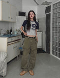 Mute Dying Wide Cargo Pants