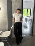 Magnum Muscle Fit Henley Neck Short Sleeve Knit