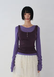 BUTTON POINT SLEEVELESS