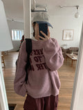 [unisex] Onpu Lettering Over Knit
