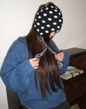 Madi Dot Earflaps Knit Beanie