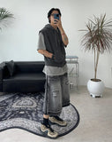 Hens Pigment Hood Zip-Up Vest