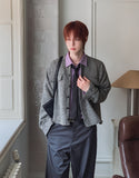 Moren Tweed Round Knit Cardigan