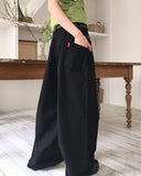 Hooper Side Pocket Wide Cotton Pants