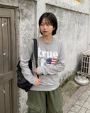 Mivens Printing Round Long Sleeve Tee