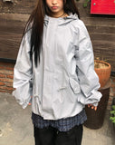 Rogen Hooded String Two-Way Field Jacket