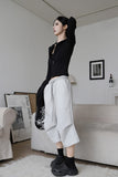 Pintuck Bermuda Jogger Pants