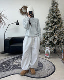 Veil diagonal button hood ST long sleeve