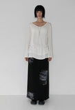 LETTERING MAXI SKIRT