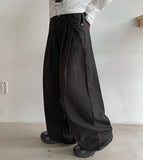 Delnity pintuck wide cotton pants