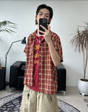 Decker Crop Check Short Sleeve Shirt