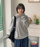 [unisex] Seichi Stripe Collar Over Knit