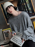 Ruffle vintage damage knit