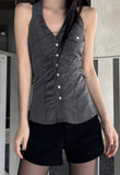Pinstriped Halter Shirt