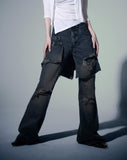 Layered Flare Jeans