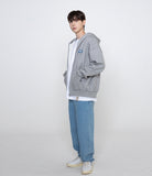 Small Drawing Smile Hood Zip-up